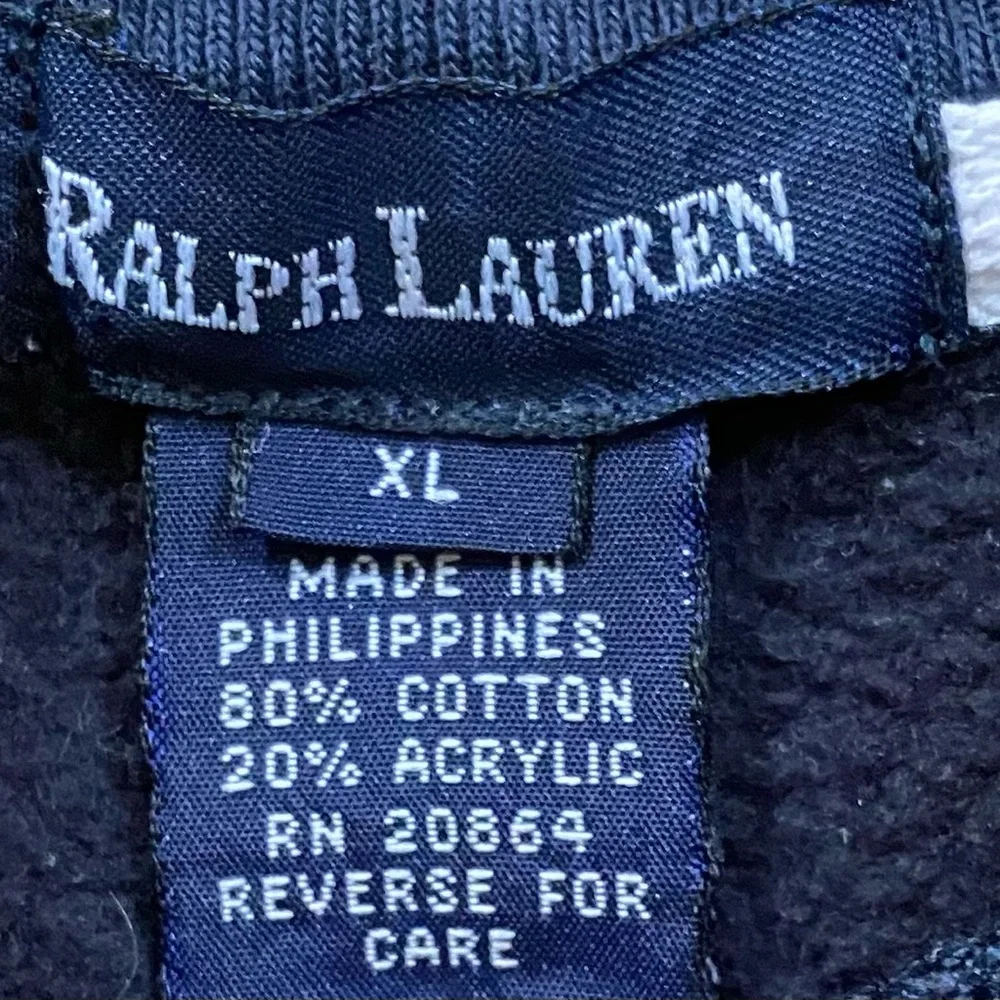 Vintage Ralph Lauren Polo Sport Toddler Sz XL Navy Graphic Sweatshirt‎